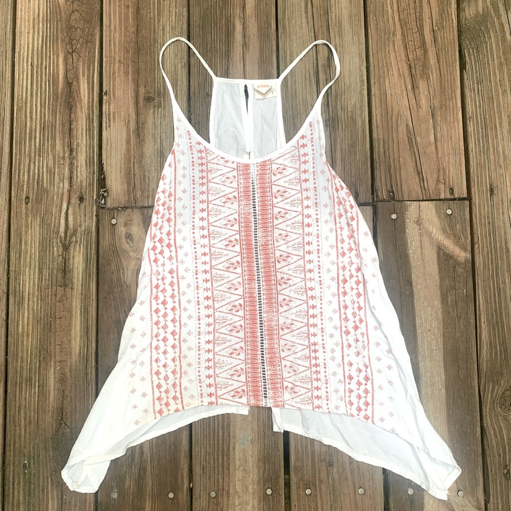 Tank with open back. Aztec detail!